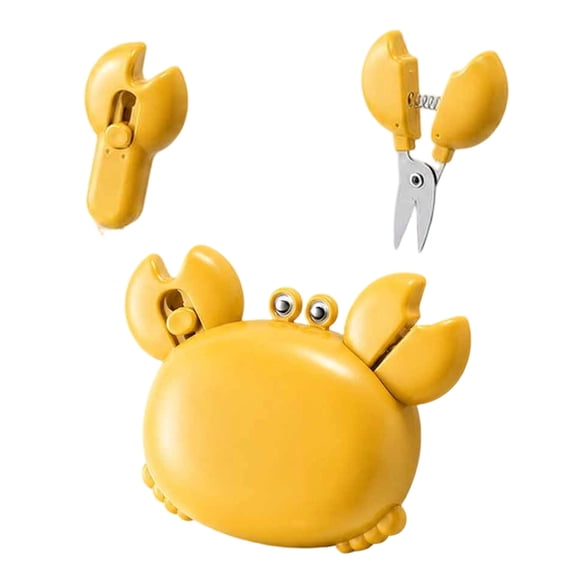Crab Multifunctional Bottle Opener, 4-in-1 Multi Tool Opener, Magnetic Fridge Magnet, Beer Bottle Opener, Retractable Box Cutter & Mini Scissors