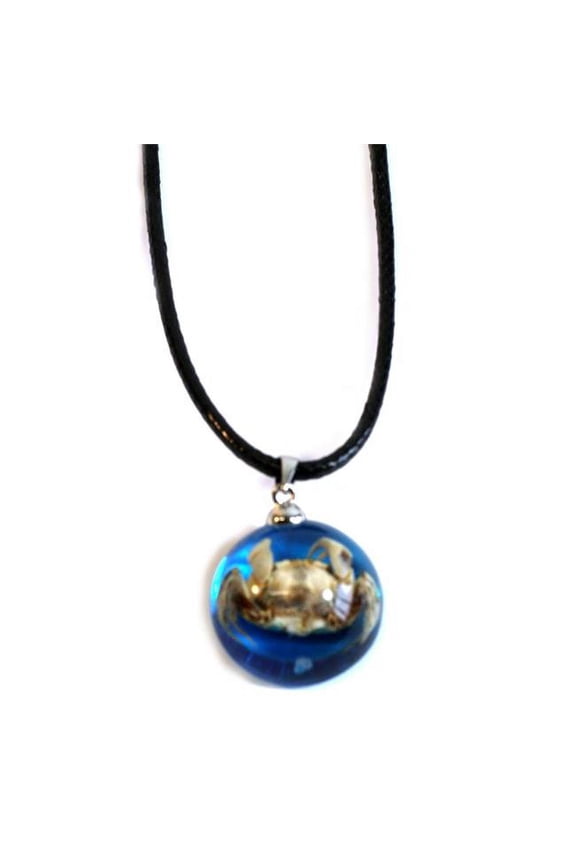 Crab Oceanic Necklace, Blue