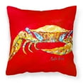 thumbnail image 1 of Crab Painting Fabric Decorative Pillow, 1 of 4