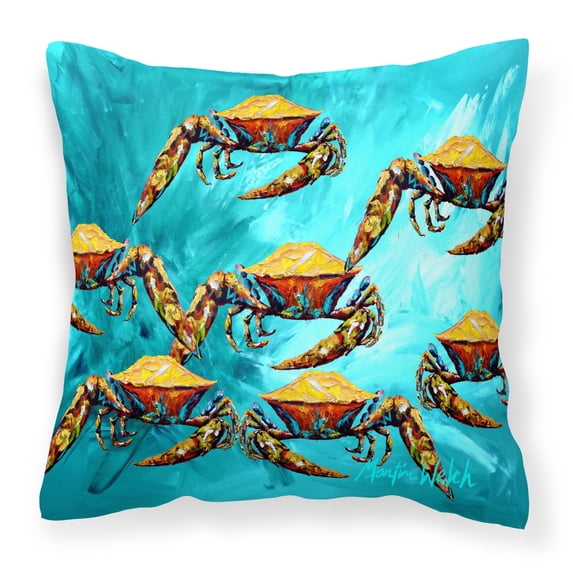 Crab Painting Fabric Decorative Pillow
