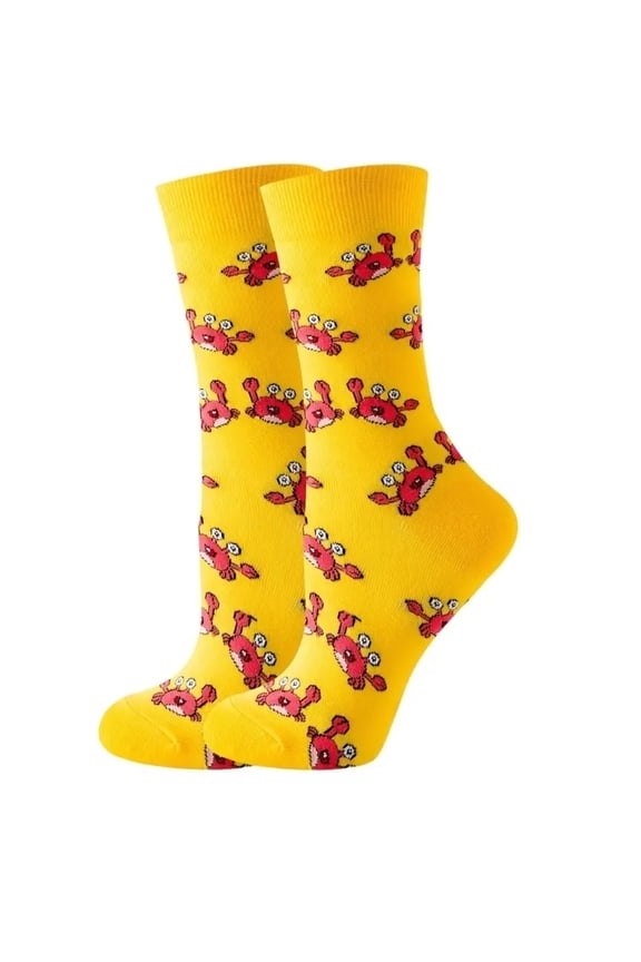 Crab Pattern Socks from the Sock Panda (Adult Medium - Women's Shoe Sizes 5-10)