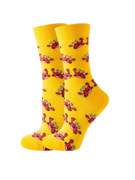Crab Pattern Socks from the Sock Panda (Adult Medium - Women's Shoe Sizes 5-10)