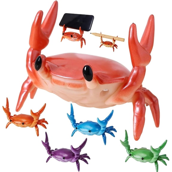 Crab Pen Holder, Cute Crab-Shaped Pen Holder, 2026 New Office Realistic Deskcrab Shaped, Office Desk Display Decorations, Unique Gift Idea