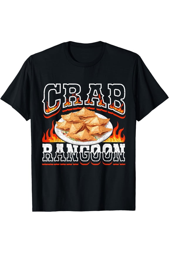 Crab Rangoon Flame Funny Chinese Food Lover T-Shirt