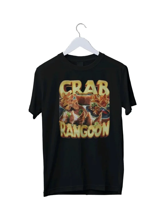 Crab Rangoon T-Shirt Funny Food Lover Gift Graphic T-Shirt S M L XL 2 3 4 XL
