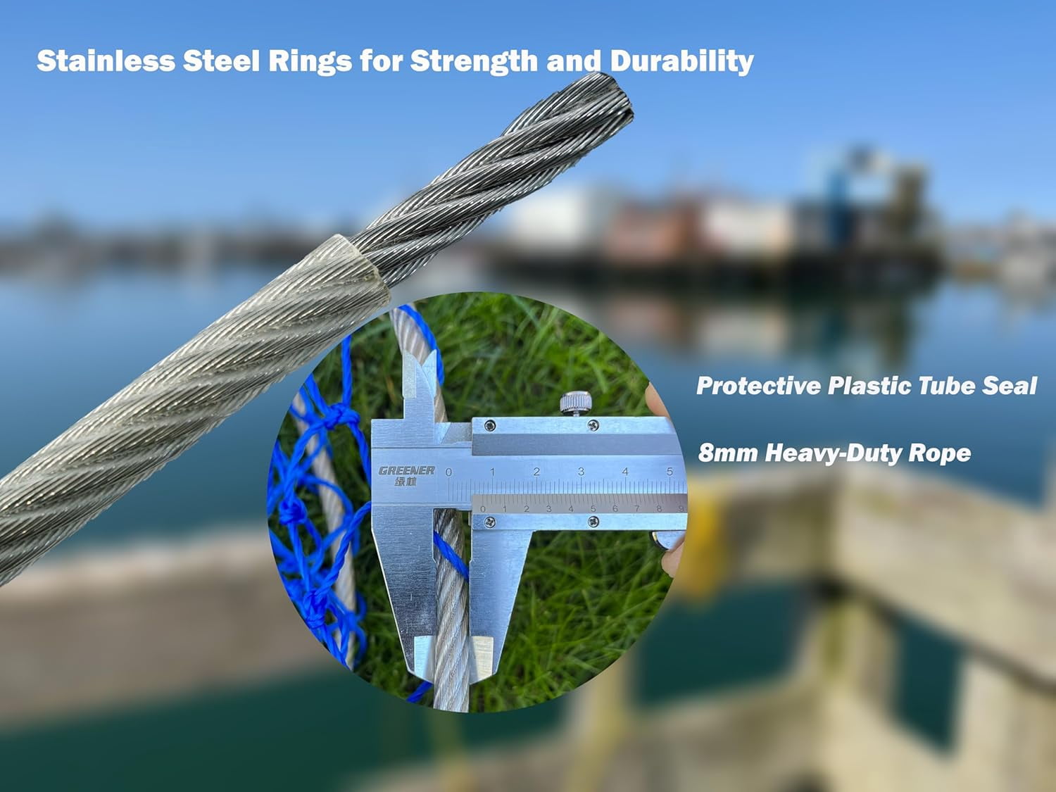 Crab Ring Trap – 30 inch Collapsible Crab Net with 100ft Rope, Aluminum ...