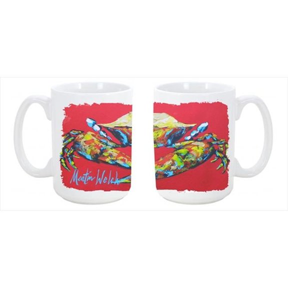 Crab Seafood One Dishwasher Safe Microwavable Ceramic Coffee Mug 15 oz.