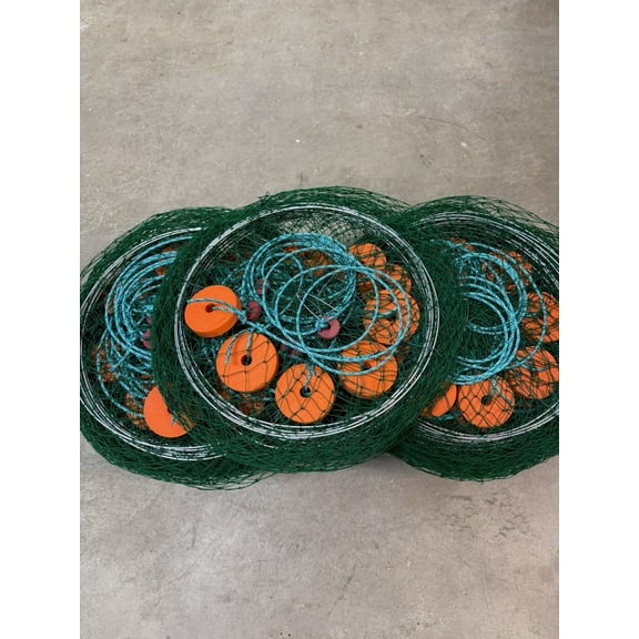 Crab Set Nets With Bait Clips SET OF 6