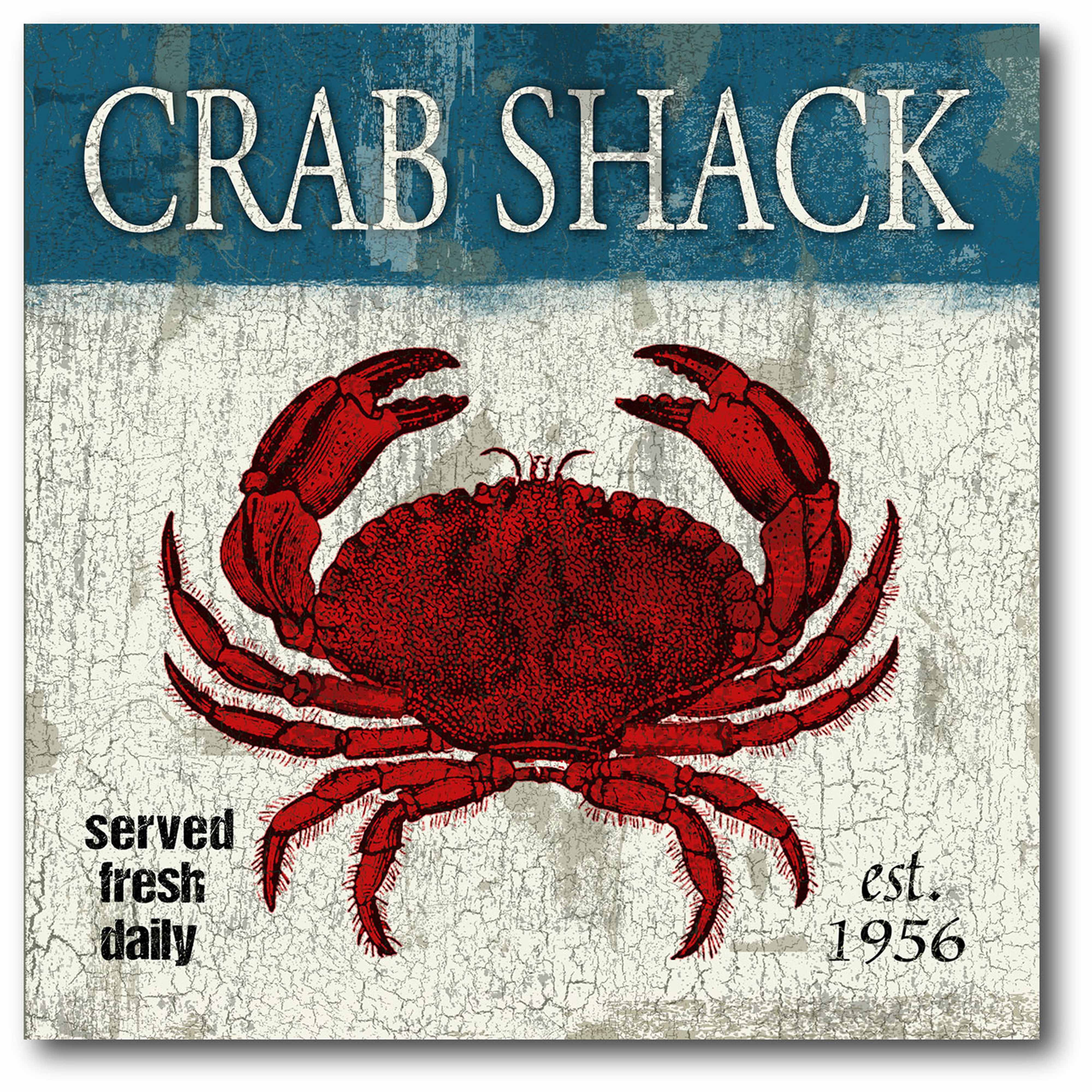 Crab Shack Gallery-Wrapped Canvas Wall Art, 16x16