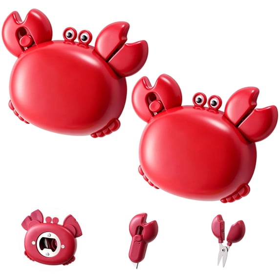 Crab-Shaped 4-in-1 Multi Tool, Magnetic Fridge Magnet with Bottle ...