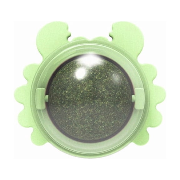 Crab-Shaped Rotatable Catnip Ball Toy - Interactive Spinning Teaser,Chew,Mount, Dental Care, Safe Non- Natural Catnip