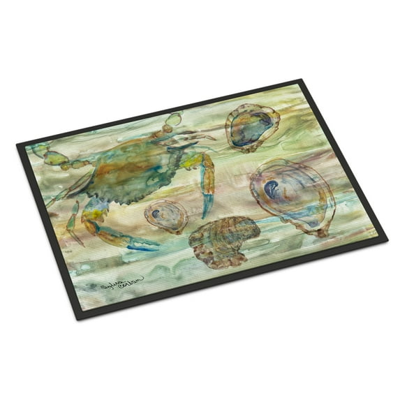 Crab, Shrimp and Oyster Sunset Door Mat