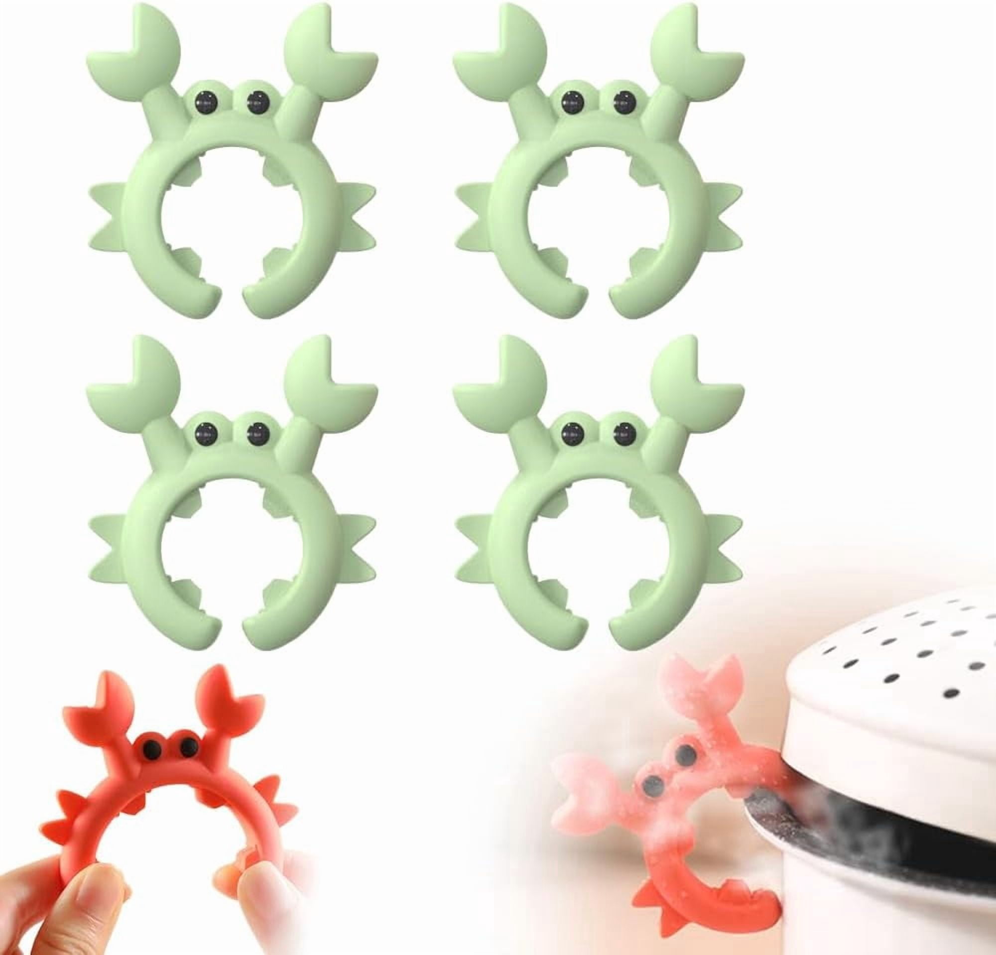 Crab Spatula Holder,Multifunction Silicone Pot Handle Spatula Rack,Non ...