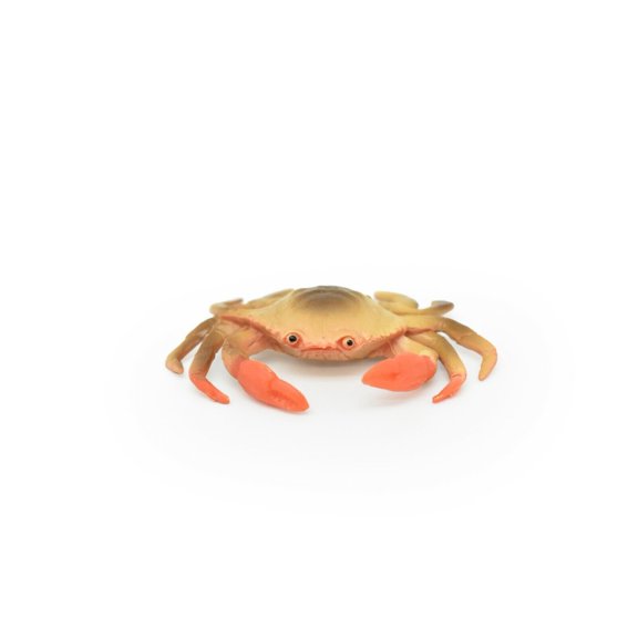 Crab Toy, Model, Figure, Figurine, Ocean, Beach, Very Nice Quality Rubber Replica, Hand Painted 2 1/2" CWG223 BB46