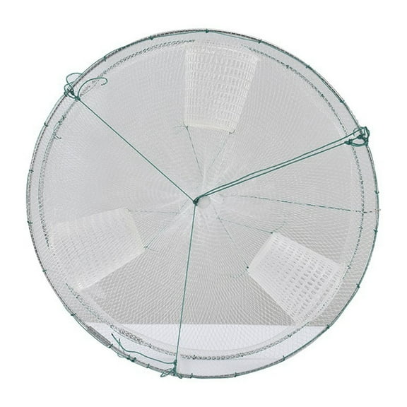 Crab Trap Bait Lobster Crawfish Shrimp Portable Folded Cast Net Fishing Trap Net 39cm