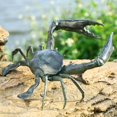 thumbnail image 1 of Crab Verdigris Green Metal Garden Sculpture, 1 of 2