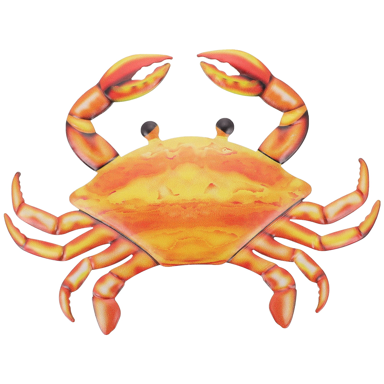 Crab Wall Decor Metal Art Decorations Sculpture Hanging Iron Animal Craft Pendant Garden Bedroom Outdoor Nautical Sea