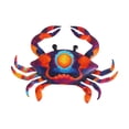 thumbnail image 1 of Crab Wall Decor Metal Crabs Decorations, Coastal Sculptures Metal Crab Bar Wall Art Decor for Outdoor Wall, Home Door, Window, Ocean Theme Room Red, 1 of 6