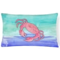 thumbnail image 1 of Crab Watercolor Canvas Fabric Decorative Pillow, 1 of 3