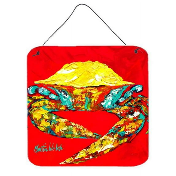 Crab Wiggles Aluminium Metal Wall Or Door Hanging Prints