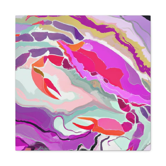 Crab in Abstract Form - Canvas