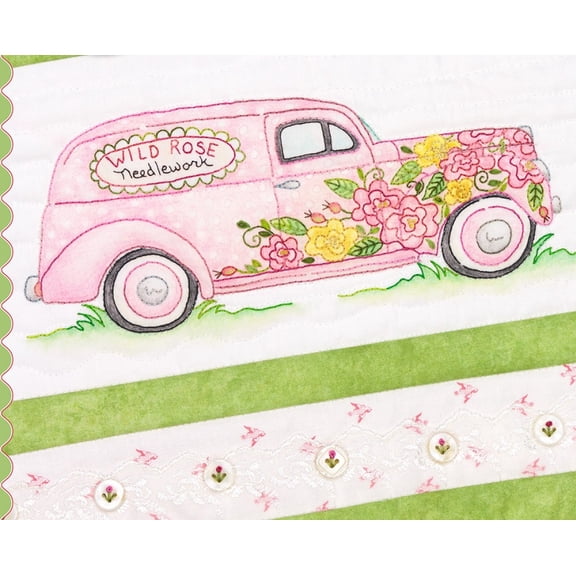 Crabapple Hill Studio Wild Rose Panel Van