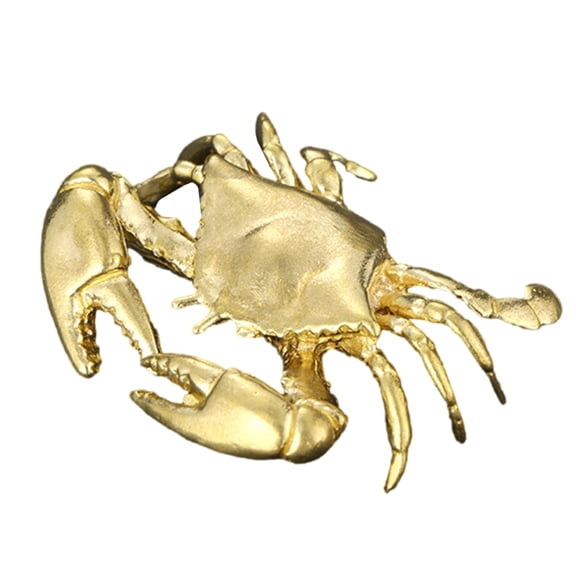 Crabs Decors Figurines Brass Statues Crabs Decorative Objects for Living Room,Bookshelf,Side Table Decorations