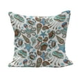 thumbnail image 1 of Crabs Fluffy Throw Pillow Cushion Cover, Illustration of Sea Life Crabs Octopus Shells Starfish and Medusa Marine Print, Rectangle Accent Pillow Case, 36" x 16", Turquoise Brown, by Ambesonne, 1 of 5