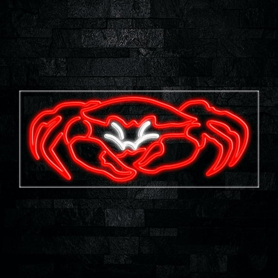 Crabs Seafood-LED Neon Sign 30"L x 12"H #30623
