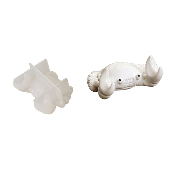 Crabs Shape Resin Mould With Detachable Features Silicone Materials For Creative Marine Theme Decorations