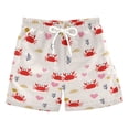 thumbnail image 1 of Crabs Shell Pattern Swim Trunks Quick Dry Beach Pool Board Shorts Lightweight Stylish Print Sizes 2T to XL, 1 of 8