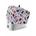 thumbnail image 1 of Crabs Toaster Cover 2 Slice, Marine Life Nautical Lobster Bread Maker Cover Toaster Dust Cover with Pockets, Dust-Proof Cover for Kitchen Small Appliance 12x7.5x8in, 1 of 5