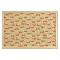 thumbnail image 1 of Crabs Wall Art with Frame, Playful Sea Animals on a Sandy Beach with Shells Design Fauna, Printed Fabric Poster for Bathroom Living Room Dorms, 35" x 23", Pale Brown Orange, by Ambesonne, 1 of 2