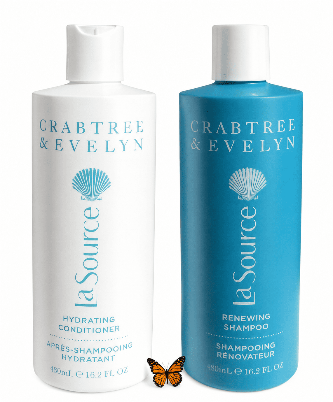 Crabtree and Evelyn La Source Shampoo and Conditioner Set, 16.2oz