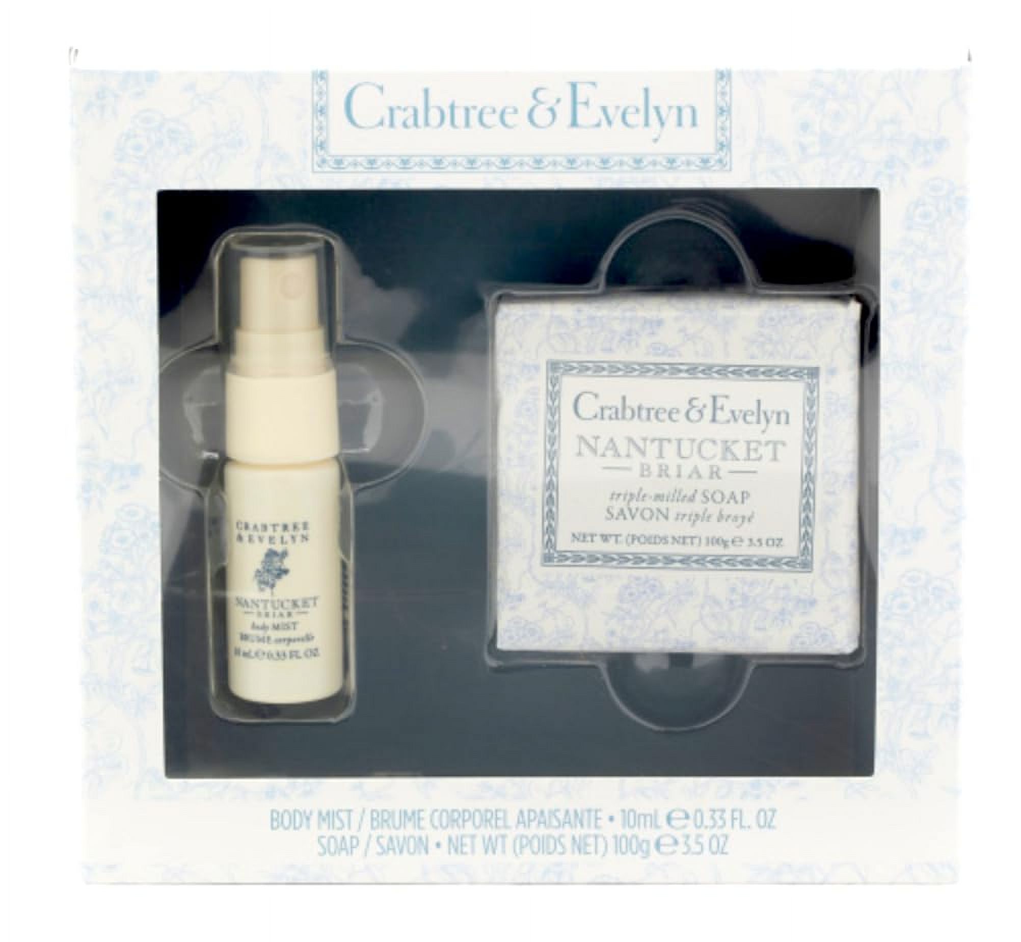 Crabtree & Evelyn Nantucket Briar .33 oz BODY MIST & 3.5 oz BAR SOAP