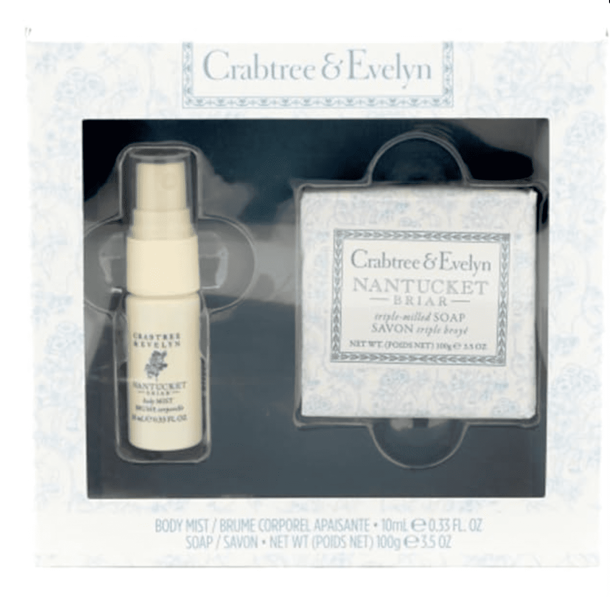 Crabtree & Evelyn Nantucket Briar .33 oz BODY MIST & 3.5 oz BAR