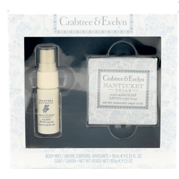 Crabtree & Evelyn Nantucket Briar .33 oz BODY MIST & 3.5 oz BAR SOAP Set