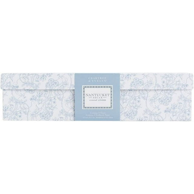 Crabtree & Evelyn Scented Nantucket Briar Drawer Liner, 12 in x 22.5 in
