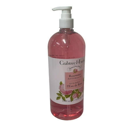 Crabtree & Evelyn Rosewater Bath and Shower Gel 33.8 oz Pump