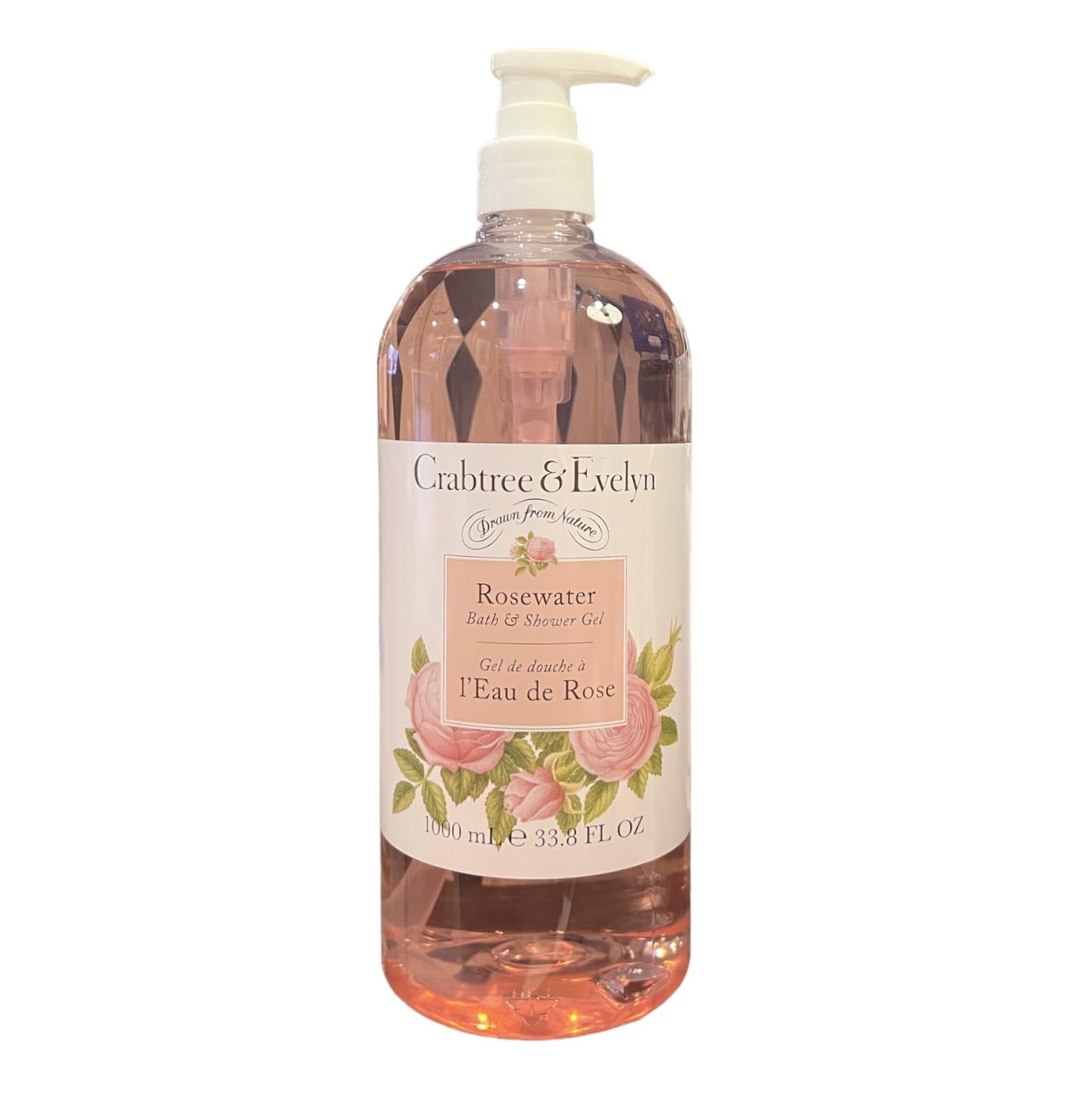 Crabtree & Evelyn Rosewater Bath and Shower Gel Jumbo Size 33.8 Fl Oz ...