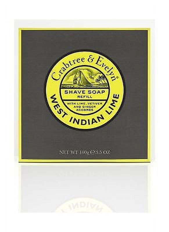 Crabtree & Evelyn Shave Soap Refill 3.5 Oz West Indian Lime