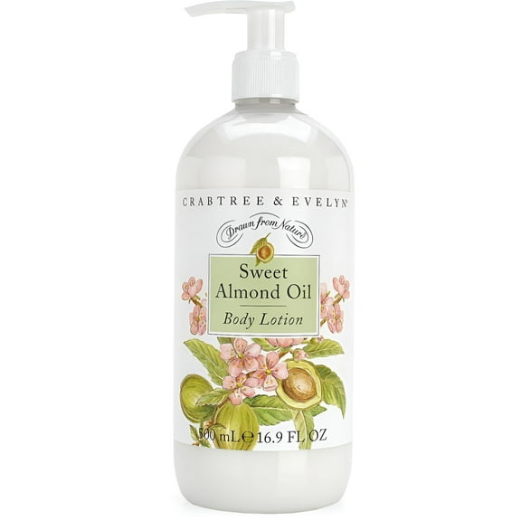 Crabtree & Evelyn Sweet Almond Oil Body Lotion 16.9 Oz