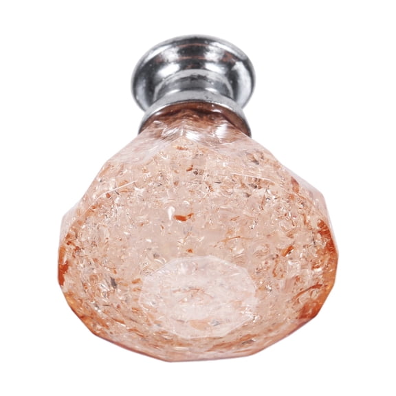 Crack Ball Knob Acrylic Ice Crackle Crystal Handle Round Diamond Gem Pull Single Hole screw Purple/Blue/Red 34mm Drawer Cabinet