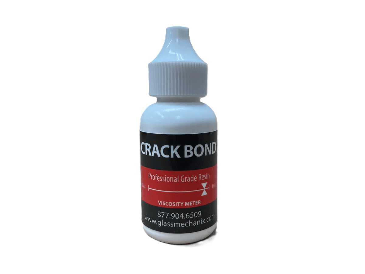 Glass Mechanix Crack Bond Resin, 30ml High Viscosity UV-Cure Windshield Repair Resin - Clear