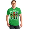 thumbnail image 1 of Crack Deez Nuts Christmas Men's T-shirt, M, Green, 1 of 2
