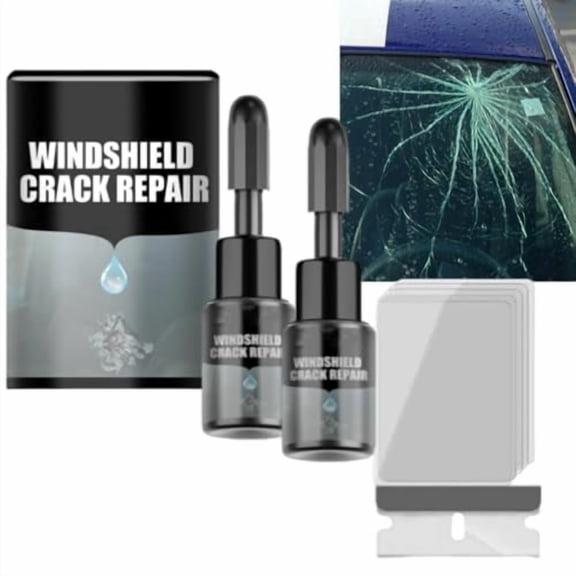 Crack Fix Pro Kit, Crackfix Pro Kit, Windshield Crack Repair, Glass Repair Liquid for Cracks, for Chips and Cracks