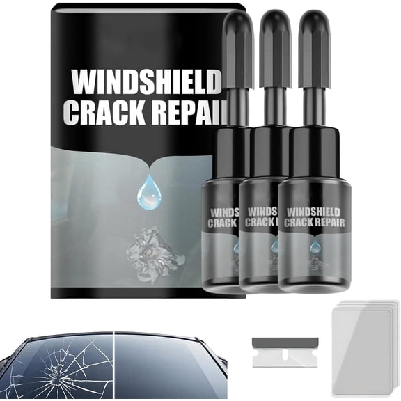 Crack Fix Pro Windshield Repair, Car Windshield Crack Repair Fluid, Automotive Glass Repair Fluid, Quick Fix Windshield & Glass Repair Tools for Chips and Cracks