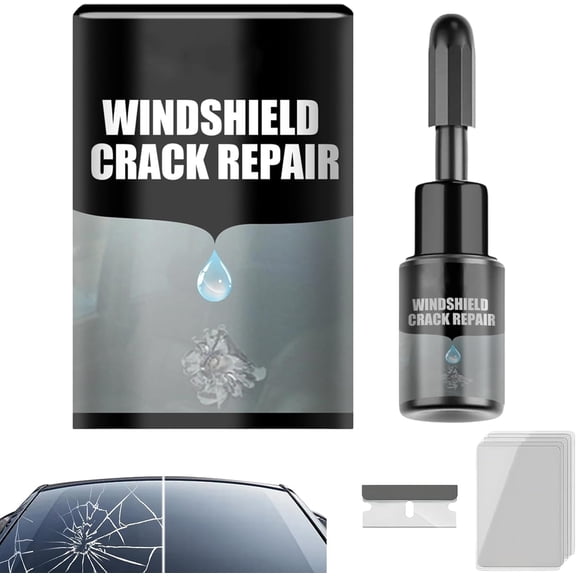 Crack Fix Pro Windshield Repair, Car Windshield Crack Repair Fluid, Automotive Glass Repair Fluid, Quick Fix Windshield & Glass Repair Tools for Chips and Cracks