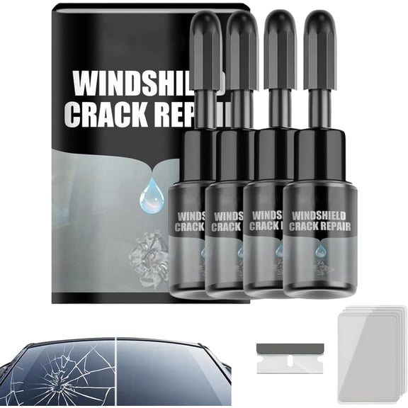 Crack Fix Pro Windshield Repair, Car Windshield Crack Repair Fluid, Automotive Glass Repair Fluid, Quick Fix Windshield & Glass Repair Tools for Chips and Cracks