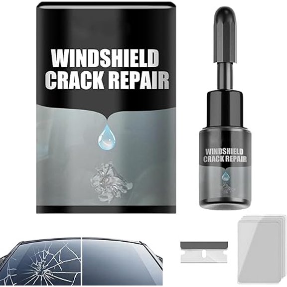 Crack Fix Pro Windshield Repair, Car Windshield Crack Repair Fluid, Automotive Glass Repair Fluid, Quick Fix Windshield & Glass Repair Tools for Chips and Cracks